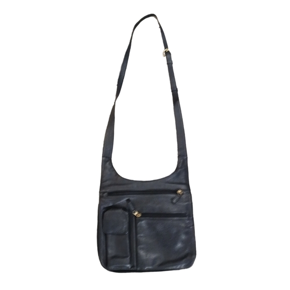 JP OERSE & Cie Black Leather Messenger Shoulder Bag - Picture 10 of 10